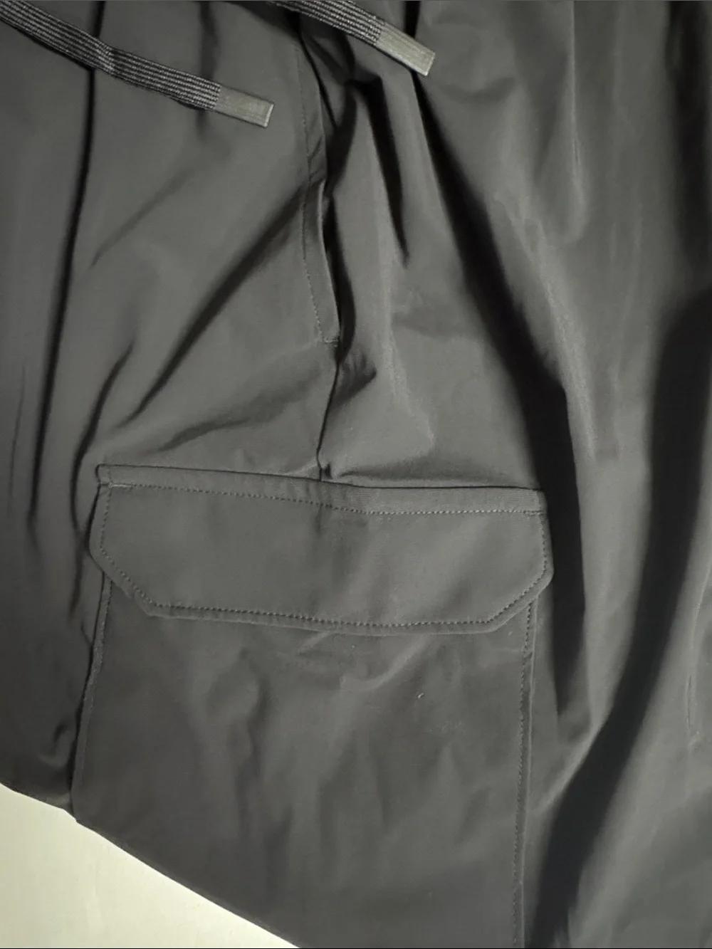 Black Joggers Cargo Pants Mens 3X Tall Black Zip Pocket 3XLT
